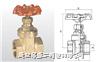 埃美柯158/Z15W-20T黄铜足通孔闸阀