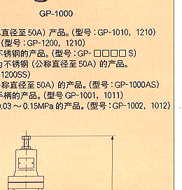 GP-1000减压阀 日本耀希达凯阀门